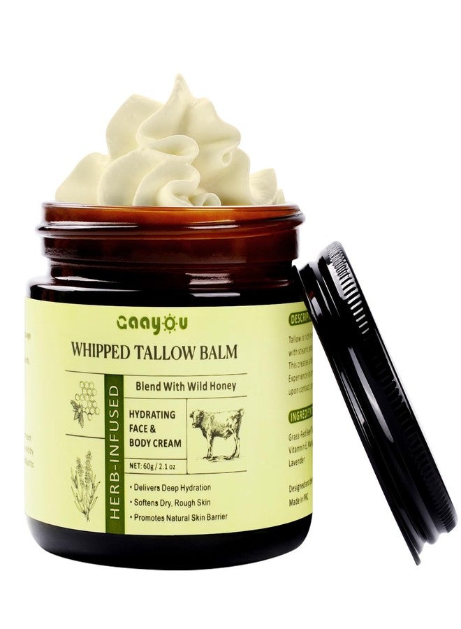 Gaayou Whipped Tallow Balm Organic Grass Fed Beef Tallow for Skin, Tallow Honey Balm Natural Beef Tallow for Face & Body Moisturizer, Deep Hydration & Nourishment, All Skin Type - Image 1